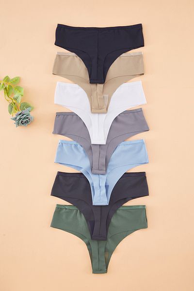 Trendyol Collection Mehrfarbig 7' Micro High Waist Tanga Strickhöschen