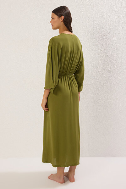 Trendyol Collection Πράσινο Maxi Woven Beach Φόρεμα - TBESS25EL00083