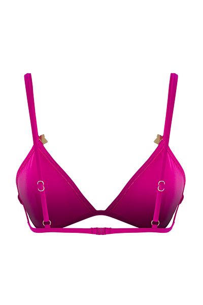 Trendyol Collection Fuchsiafarbenes Bikinioberteil mit Dreieckszubehör TBESS25BU00033