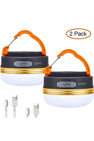 XIWANGFIRE قطعتان من مصابيح التخييم عالية الطاقة 10 وات، مصباح 1200 مللي أمبي...