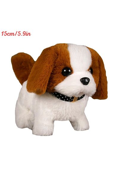 Choice PEP039-A-6 Electronic Walking and Barking Plush Dog Toy Interactive Puppy Dog with Remote Control Le