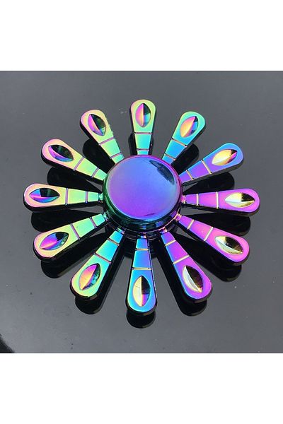Choice Q37 New Metal Rainbow Fidget Spinner Gradient Color R188 Mute Bearing EDC Hand Spinner Fingertip Gyr