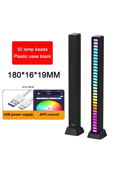 Choice 32led Black App Rgb Lamp Led Strip Lights Pickup Light Sound Control Lamp Ambient Light Smart App Co