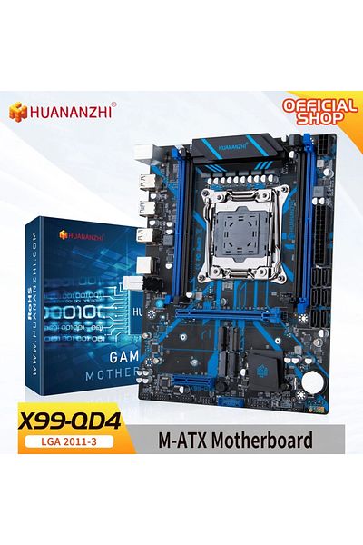 HUANANZHI Qd4 Lga 2011-3 Motherboard Support Xeon E5 2620 2640 2660 2666 2667 2670 2680 2696 V3 V...