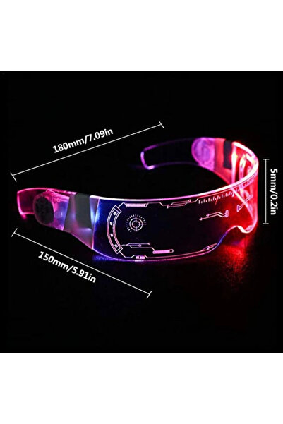 Choice نظارات LED ملونة ومُحسنة حديثًا بسبعة ألوان مضيئة لحفلات أعياد الميلاد...