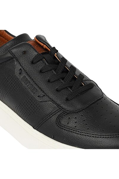 Greyder 14810 Erkek Siyah Hakiki Deri Sneaker Ayakkabı