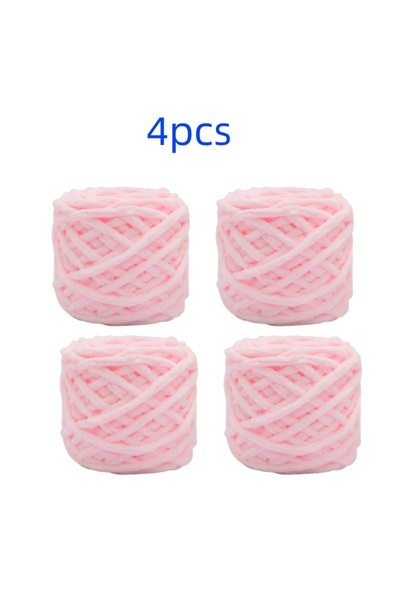 Choice 02-4 قطع 100 جرام/كرة خيط حياكة شينيل خيط شرائط الثلج الناعم خيط قطني خيط صوف DIY للحياكة اليدوية