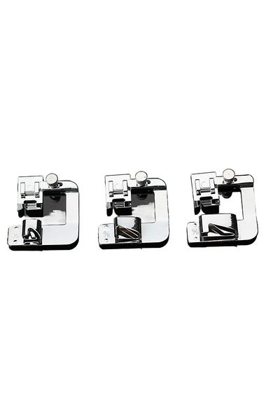 Choice 3pcs 3pcs Household Multi-functional Electric Sewing Machine 4/8 6/8 8/8mm Wrap Edge Roll Edge Press