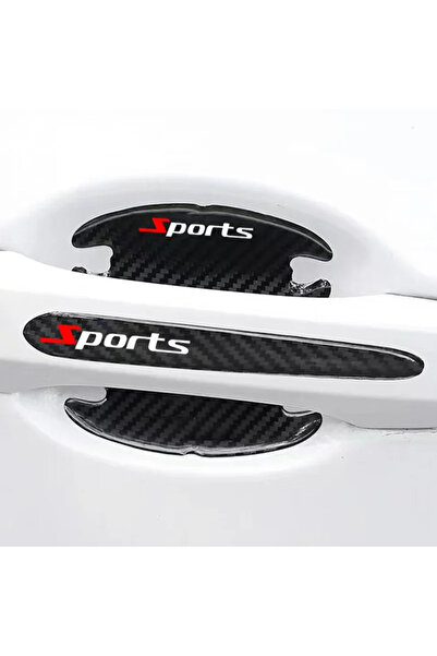 Choice 8PCS Car Door Handle Anti-scratch Sticker Carbon Fibre Car Door Bowl Handle Protector Paint Scrat...