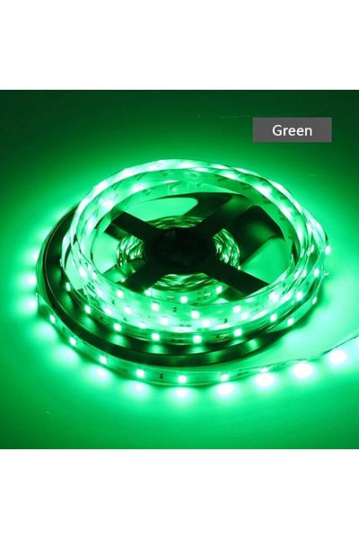 YTDMEN 5m 2835 No Waterproof Green DC 12 V Volt LED Strip Light 2835 Waterproof Strip 5M 60LED/M RGB Warm W