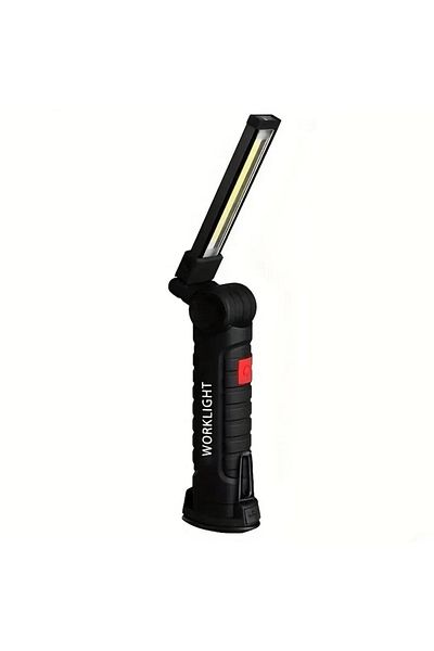 ESMARTER w51 USB Flashlight Rechargeable,Torch Tool Gifts for Men, LED Work Light with Magnetic Base 5 Modes