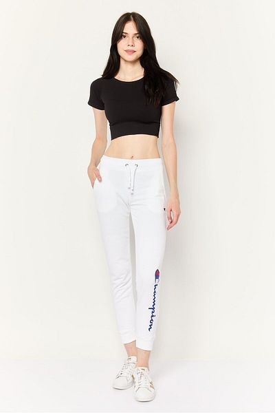 Champion Women Loose Fit Outdoor Sweatpants, White