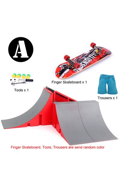 Choice 4A Finger Skateboard Big Scene DIY Mini Park Finger Skatepark Ramp Track Stairs Venue Combination In