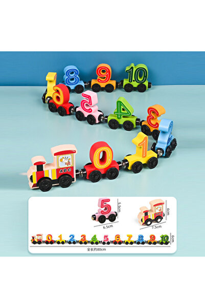 Choice4 ألعاب قطار خشبية مغناطيسية من مونتيسوري، ألعاب تعليمية مبكرة، لعبة حي...