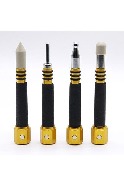 Choice 4Pcs Car Body Dent Repair Tool Paintless Tap Down Pen Magnetic Anti-Slip Grip Dent Repair Tool De...