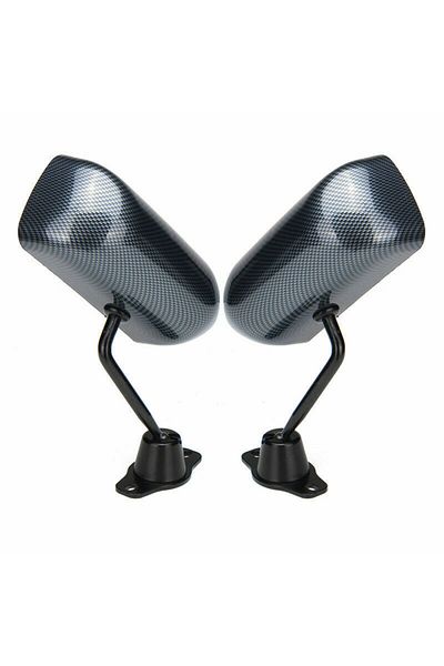 Choice Glossy Black 2pcs F1 Style Car Side Wide Angle Wing Rearview Mirrors For Rav4 Mazda3 Rx7 Sxe10 Fit G