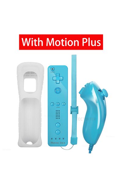 TECTINTER BB With MP 1 pair Remote Compatible Nintendo Wii Console Wireless Gamepad Controller Nunchuck Remote