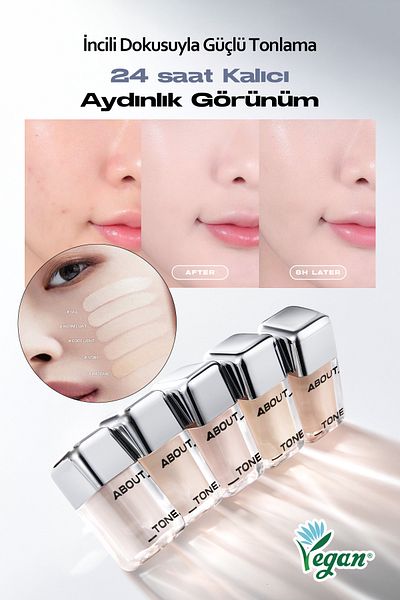 ABOUT TONE Natural Look Vegan Concealer about Tone Skin Layer Cover Fit Concealer