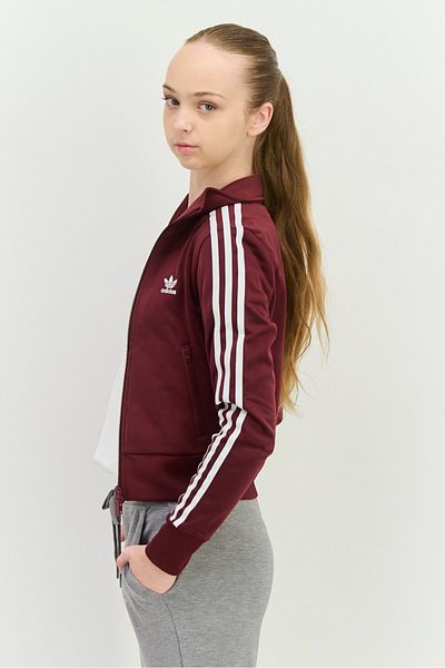 adidas Women Sportswear Fit Long Sleeve Oudoor Sweatshirt, Maroon
