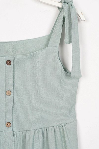 zepkids Rochie cu bretele pentru fetiță de culoare verde