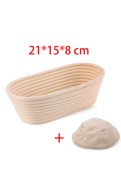 Choice مع بطانة بيضاوية 21 × 15 × 8 سلة خبز من الخيزران لتدقيق الخبز سلة خبز ...