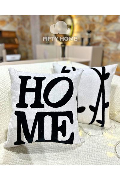 Fifty Husa de perna cu broderie umflata de 43x43 cm 1 bucata