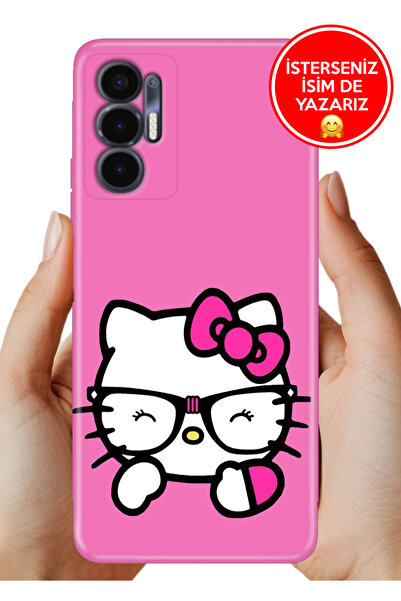 TECNO Pova 3 (LF7n) Kılıf Desenli Baskılı Kamera Korumalı Silikon KittyGo