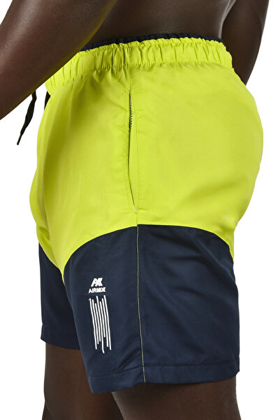 Rizz up Erkek Açık Yeşil Hızlı Kuruyan Micro Polyester File Astarlı Kısa Deniz Şortu 2403000