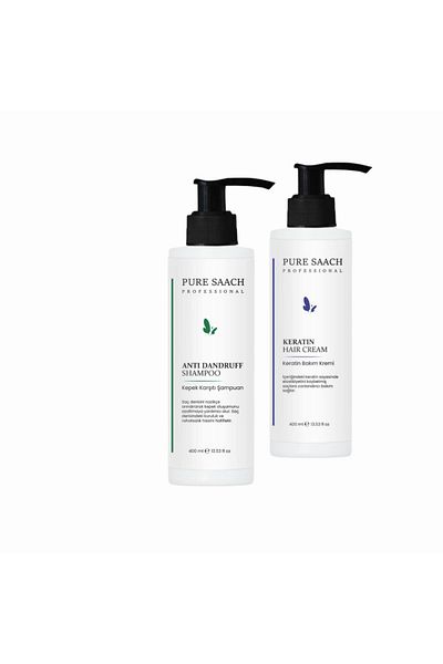 Pure Saach Professıonal Anti Dandruff Shampoo and Hair Care Conditioner Together Professional 2 Products