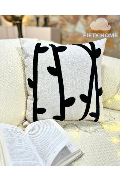 Fifty Husa de perna cu broderie umflata de 43x43 cm 1 bucata