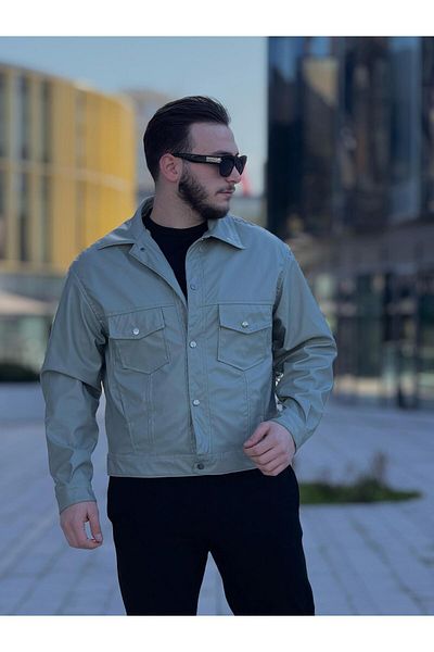 KINGAF Men's Leather Spring Jacket