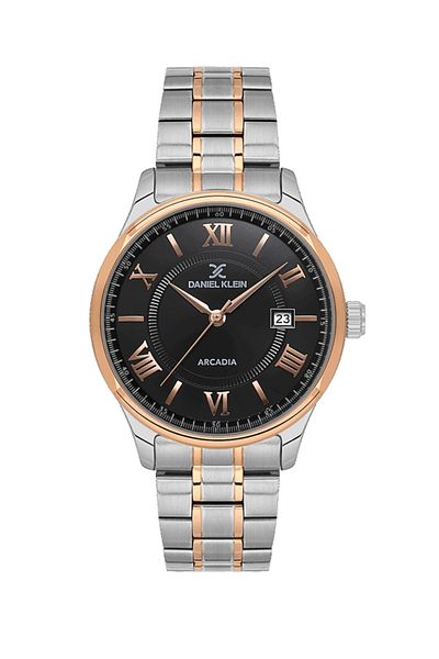 Daniel Klein Classic Steel Band Rose Silver 41 mm Dk.1.14050 Men's Wristwatch