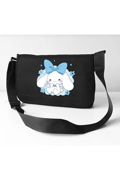 Aesthia Geantă Messenger cu imprimeu Sweety Cinnamoroll albastră -Mingalondon