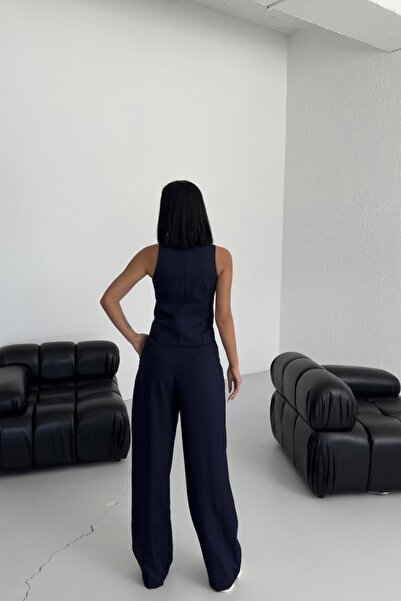 Pazarcan Shawl Collar Buttoned Vest