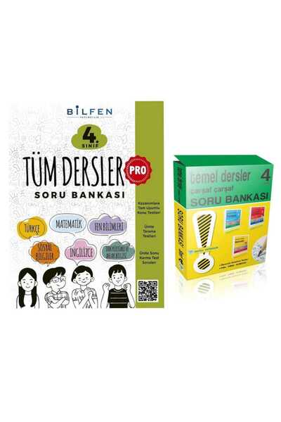 Bilfen Yayıncılık 4. Sınıf Pro Tüm Dersler Soru Bankası + Mutlu Tüm Dersler S...