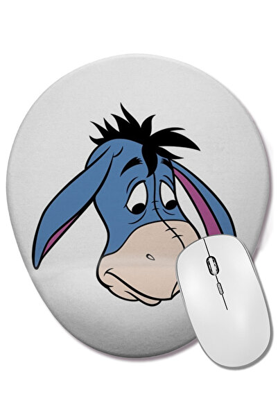 BASKI DÜNYASI Winnie The Pooh Eeyore 04 Mouse Pad Oval cu Suport pentru Înche...