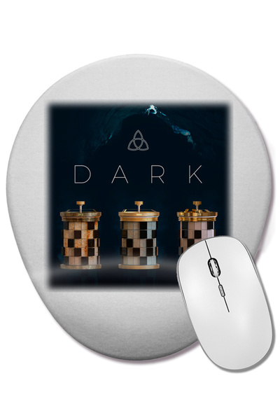 BASKI DÜNYASI Οβάλ ποντίκι με υποστήριξη καρπού Dark II