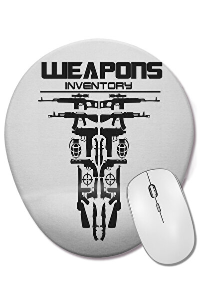 BASKI DÜNYASI Оръжия Овална подложка за мишка, поддържаща китката