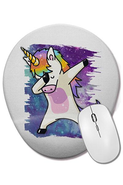 BASKI DÜNYASI Unicorn 07 Οβάλ ποντίκι με υποστήριξη καρπού
