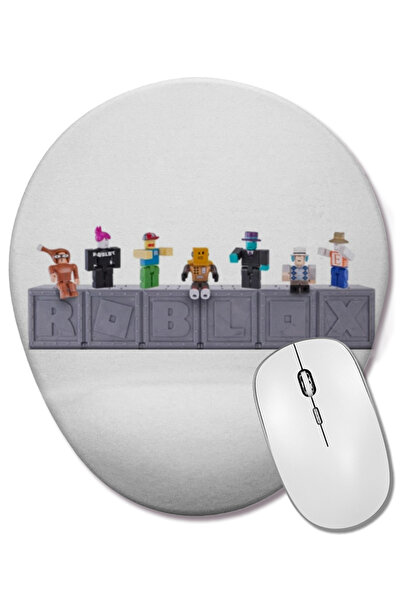 BASKI DÜNYASI Mouse Pad oval Roblox cu suport pentru încheietura mâinii