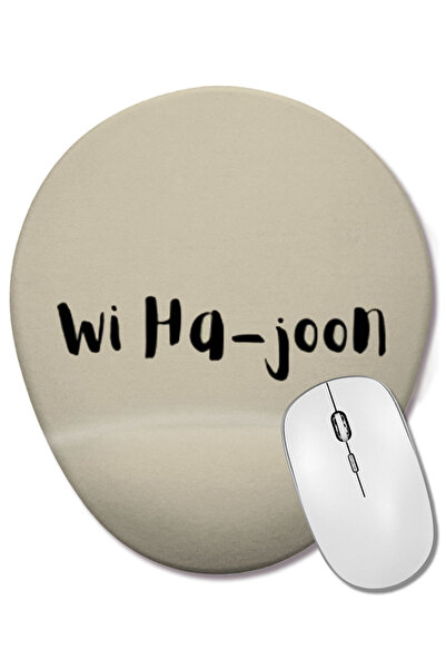 BASKI DÜNYASI WISH Stock TO THE MON Mouse Pad oval cu suport pentru încheietura mâinii