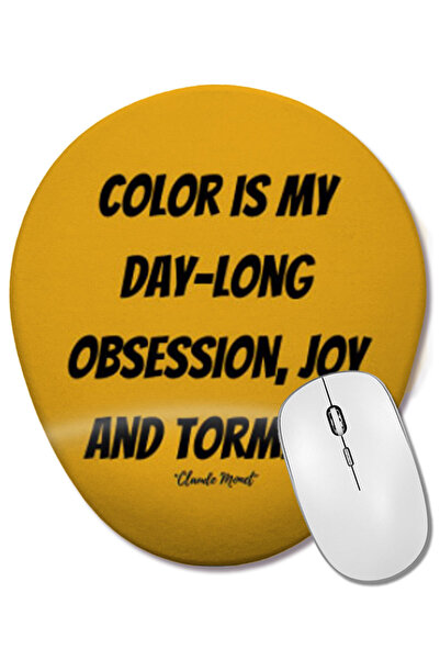 BASKI DÜNYASI Клод Моне цитати подаръци - ретро стил дъга Bilek Destekli Oval...