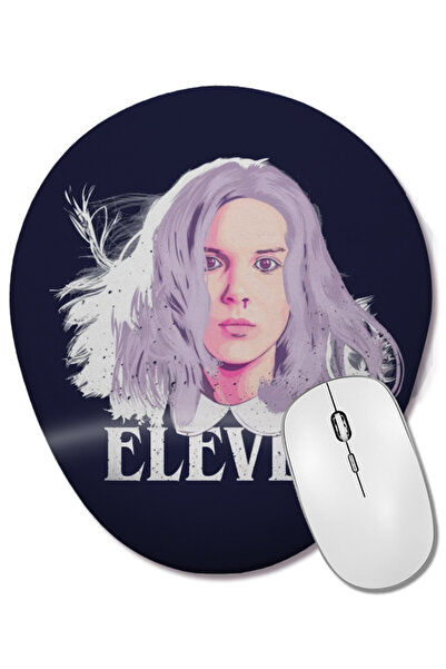 BASKI DÜNYASI Stranger Things Eleven 08 Οβάλ ποντίκι με υποστήριξη καρπού