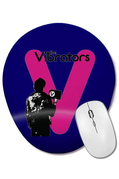 BASKI DÜNYASI Mouse Pad oval The Vibrators cu suport pentru încheietura mâinii