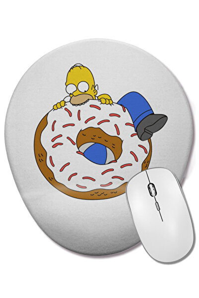 BASKI DÜNYASI Mouse Pad oval Homer cu suport pentru încheietura mâinii