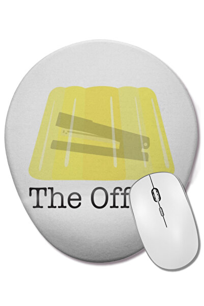 BASKI DÜNYASI Mouse Pad oval The Office 02 cu suport pentru încheietura mâinii