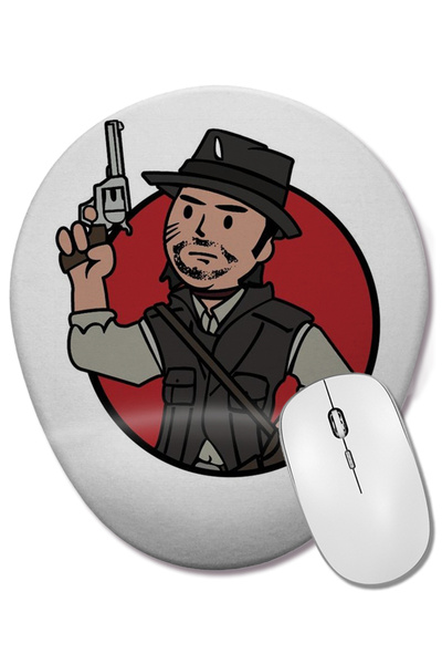 BASKI DÜNYASI Mouse Pad oval John Marston Vault pentru băieți cu suport pentr...