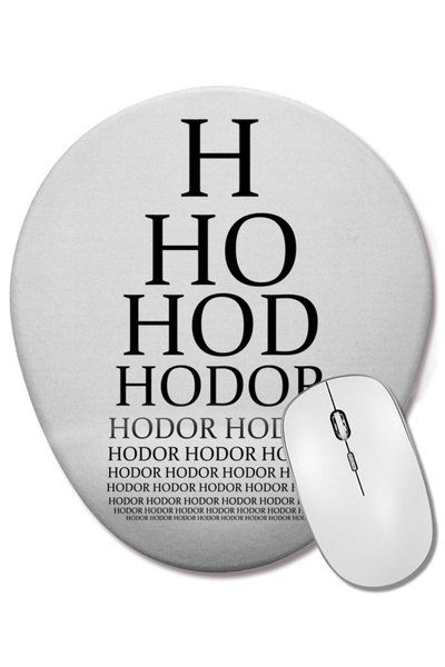 BASKI DÜNYASI Mouse Pad oval Hodor cu suport pentru încheietura mâinii