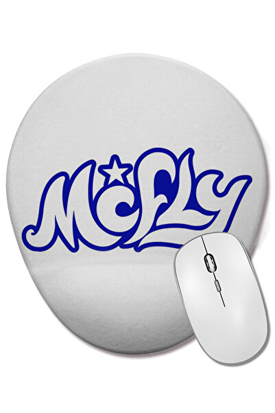 BASKI DÜNYASI Mcfly 01 Mouse Pad oval cu suport pentru încheietura mâinii