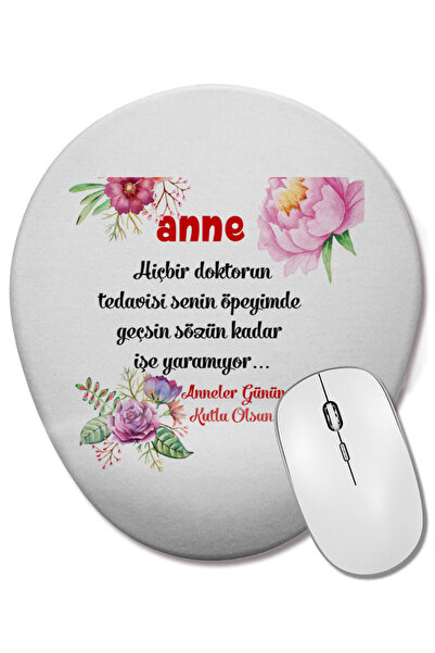 BASKI DÜNYASI Cadou pentru Ziua Mamei 049 Mouse Pad oval cu suport pentru înc...